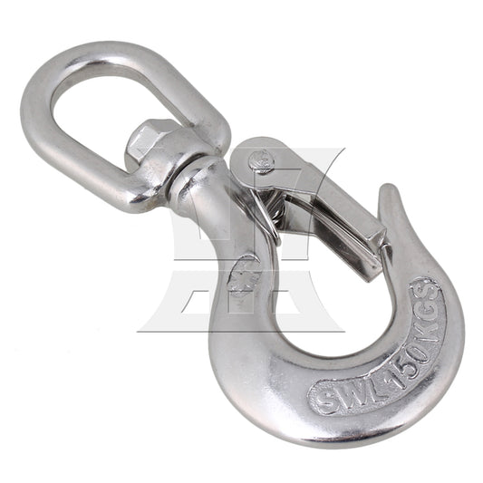 BQLZR American Type Swivel Eye Lifting Hook Rigging Accessory Load Bearing 150KG