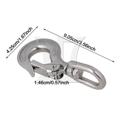 BQLZR American Type Swivel Eye Lifting Hook Rigging Accessory Load Bearing 150KG