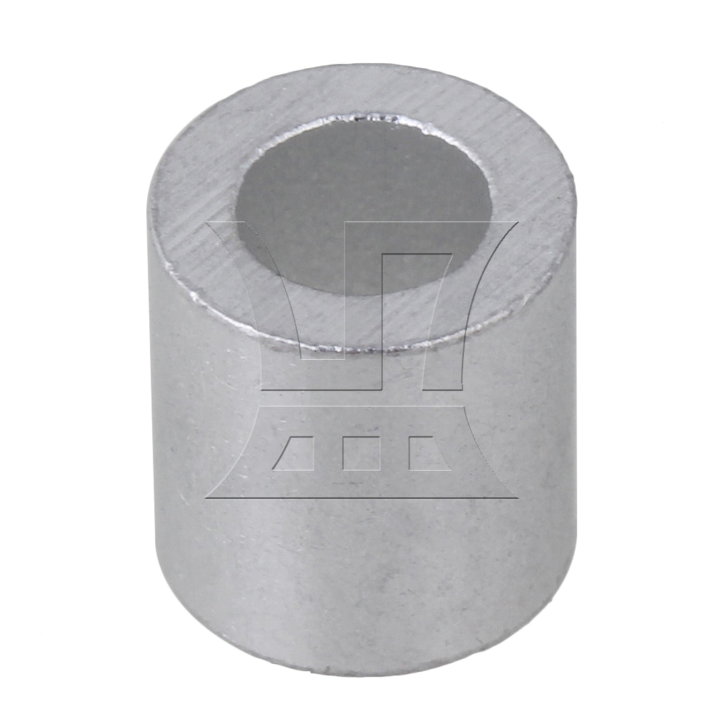 BQLZR Round Holes M4 Aluninum Crimping Loop Sleeve for 4mm Wire Rope Pack of 50