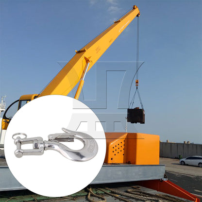 BQLZR Safe Working Load 350KG American Type Swivel Eye Clevis Lifting Hook