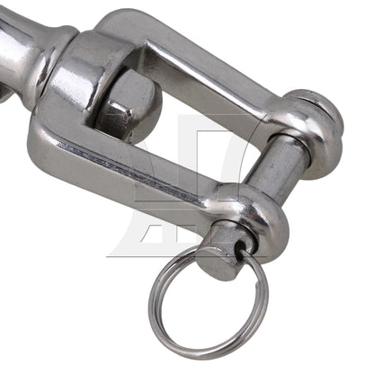 BQLZR 650KG American Type Swivel Lifting Silver Tone Clevis Chain Hook with Latch