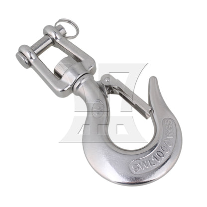 BQLZR 1000KG American Type Swivel Lifting Silver Tone Clevis Hook Rigging Accessory