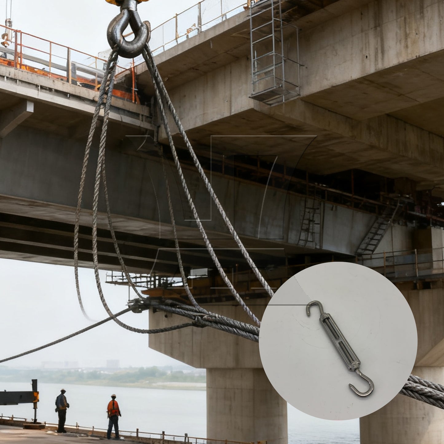 BQLZR 5pcs Hook to Hook Adjustable European Style 304 Stainless Steel M5 Turnbuckle