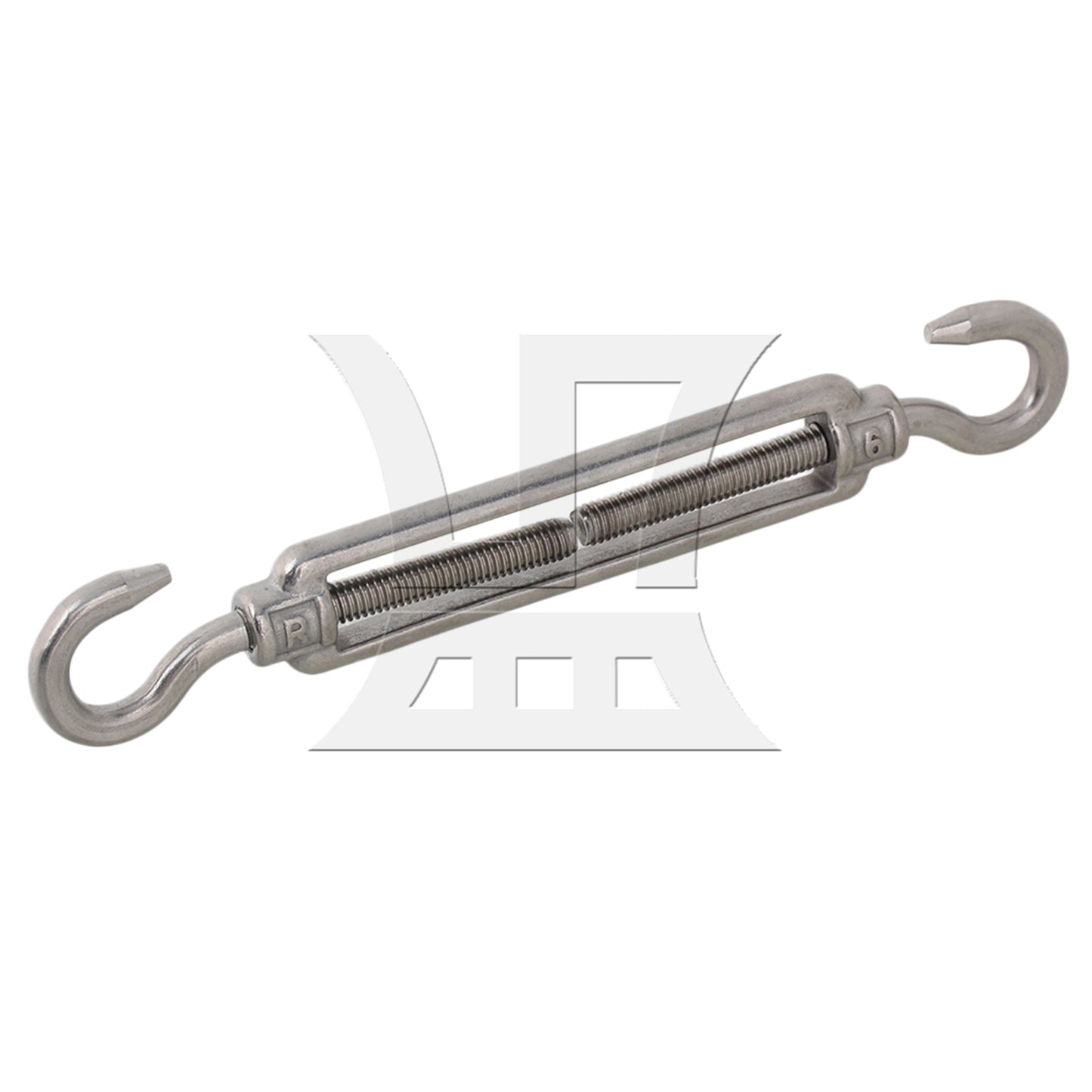 BQLZR  Silver European Style 304 Stainless Steel M6 Thread Turnbuckle Hook to Hook
