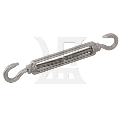 BQLZR  Silver European Style 304 Stainless Steel M6 Thread Turnbuckle Hook to Hook