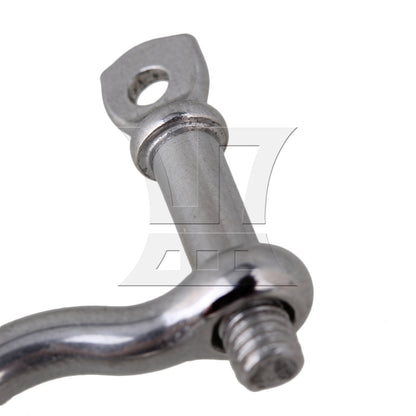 BQLZR 5pcs M4 304 Stainless Steel Screw Pin Anchor Shackle Bow Rigging European Style