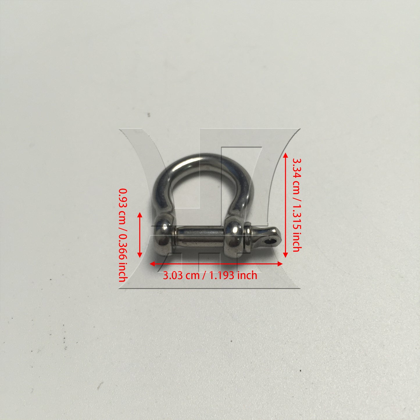 BQLZR  M5 304 Stainless Steel Screw Pin Anchor Shackle Bow Rigging European Style