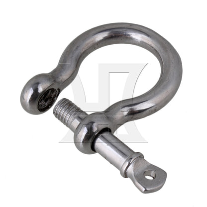 BQLZR  M5 304 Stainless Steel Screw Pin Anchor Shackle Bow Rigging European Style