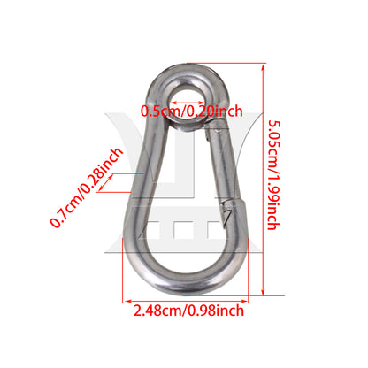 BQLZR 5x High Load Bearing 50mm Eyelet M5 304 Stainless Steel Secure Lock
