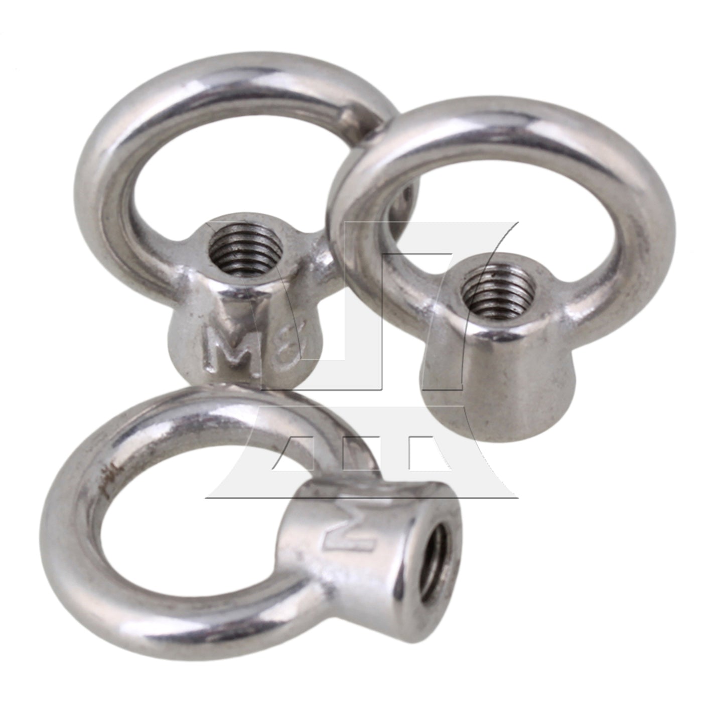 BQLZR Japanese Style 304 Stainless Steel M8 Ring Shape Metric Threaded Eyed Nuts