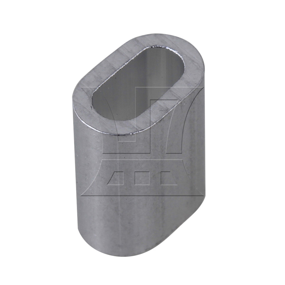 BQLZR M3 Silver Color Aluminum Clip Oval Wire Rope Ferrule Clamp Pack