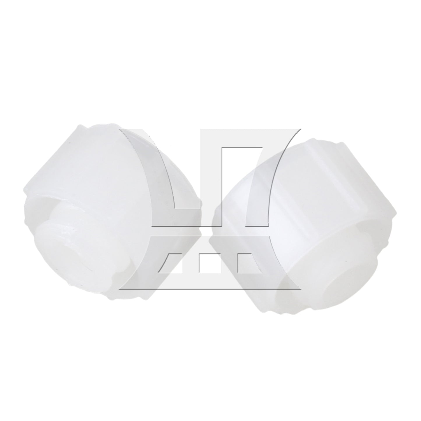 BQLZR 100pcs White Round Airtight Dispensing Industrial Syringe Caps Screw Type