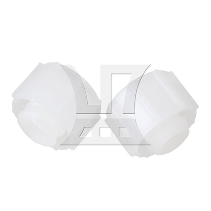 BQLZR 100pcs White Round Airtight Dispensing Industrial Syringe Caps Screw Type