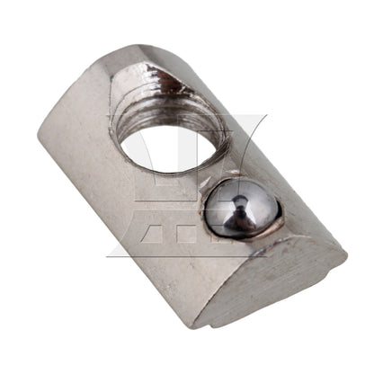 BQLZR Half Round Roll T Spring Nut M5 for 20 Series European Aluminum Slot BQLZR