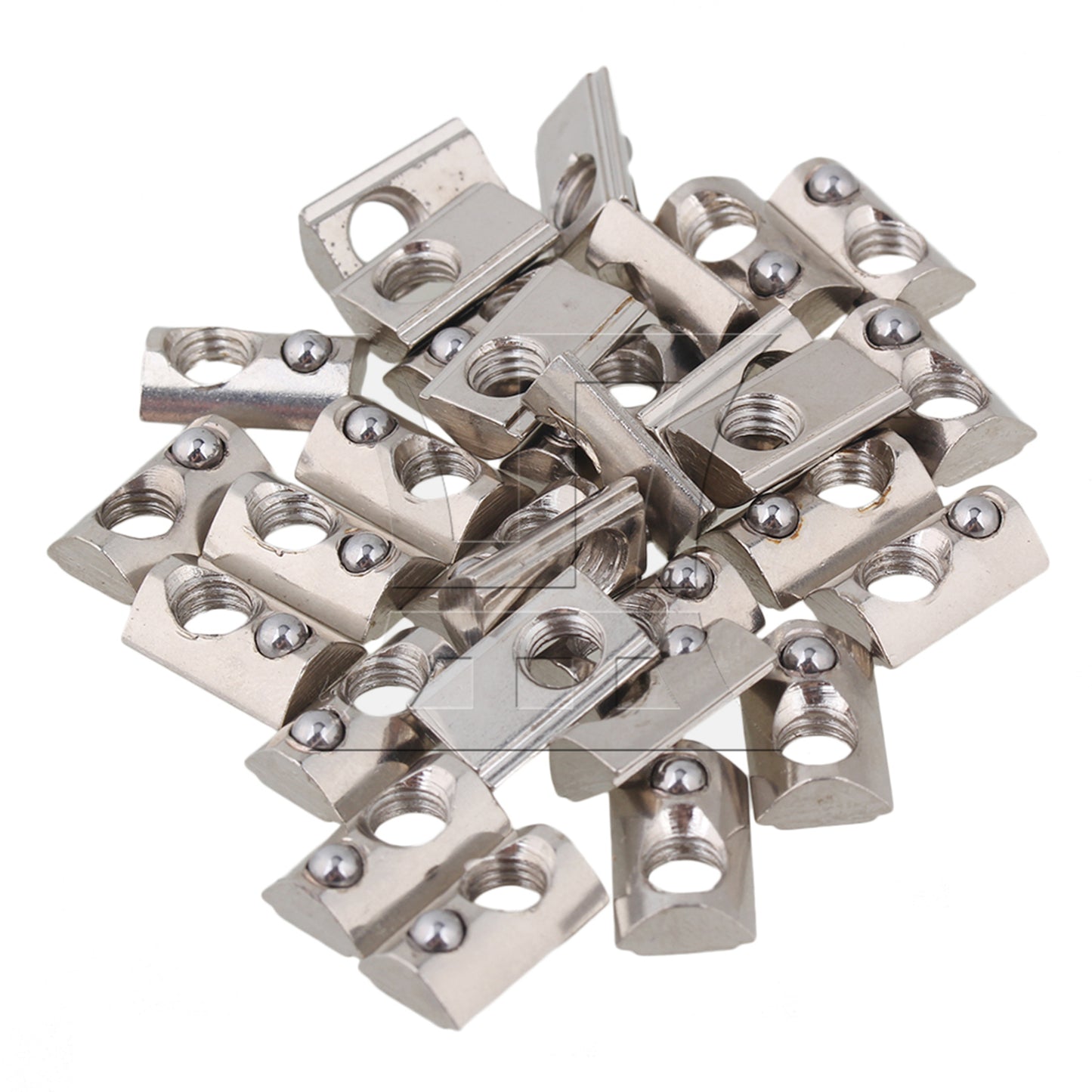 BQLZR Half Round Roll T Spring Nut M5 for 20 Series European Aluminum Slot BQLZR