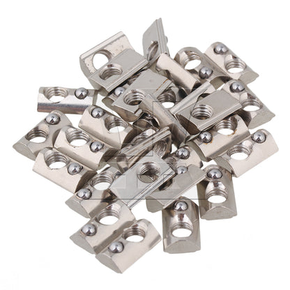 BQLZR Half Round Roll T Spring Nut M5 for 20 Series European Aluminum Slot BQLZR