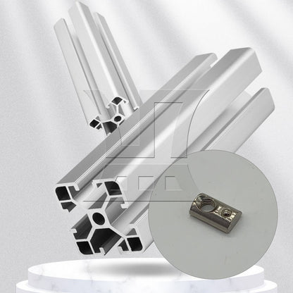 BQLZR Half Round Roll T Spring Nut M5 for 20 Series European Aluminum Slot BQLZR