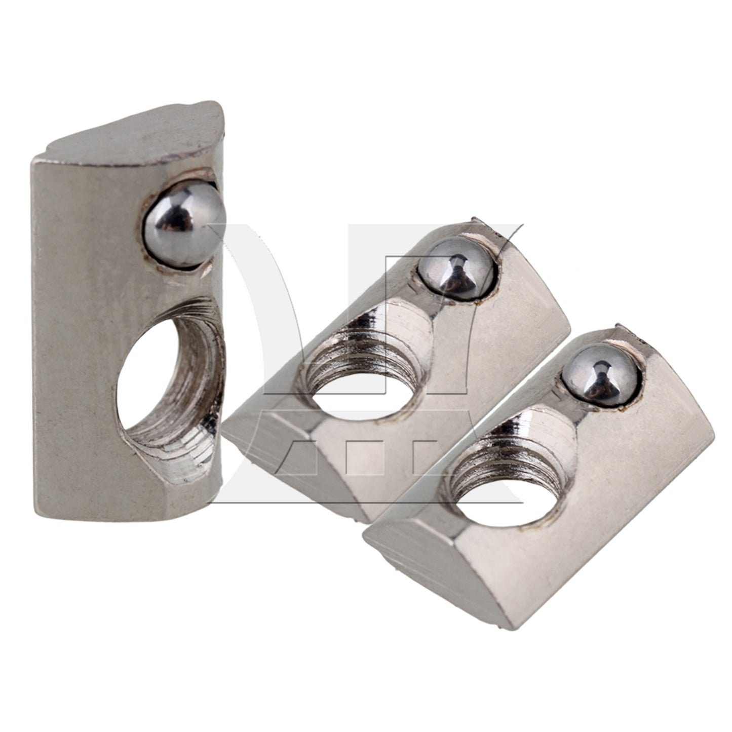BQLZR Half Round Roll T Spring Nut M5 for 20 Series European Aluminum Slot BQLZR