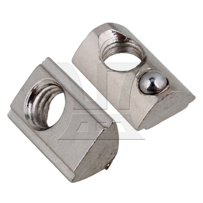 BQLZR Half Round Roll T Spring Nut M5 for 20 Series European Aluminum Slot BQLZR