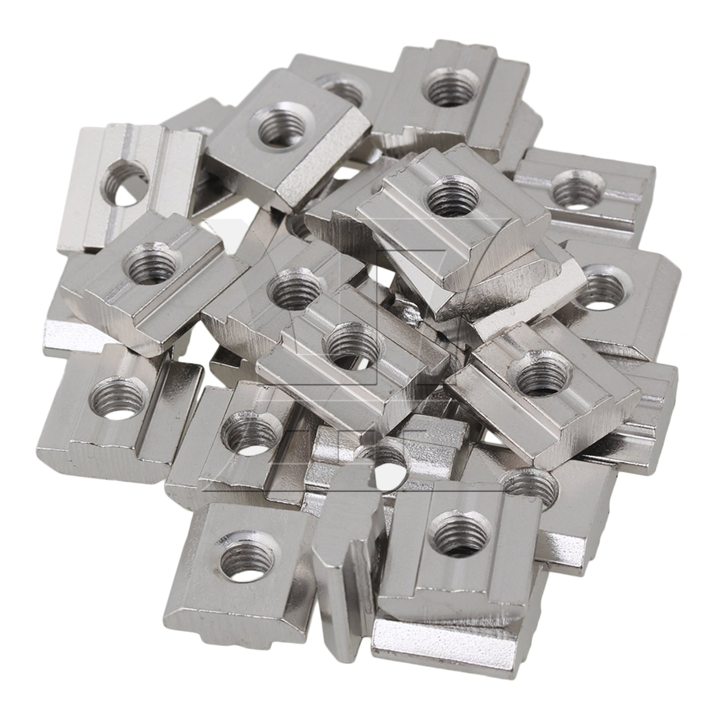 BQLZR T Sliding Nut Drop In M6 for 30 Series European Aluminum Slot Silver