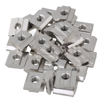 BQLZR T Sliding Nut Drop In M6 for 30 Series European Aluminum Slot Silver