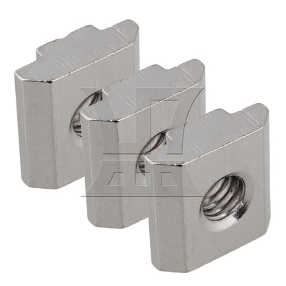 BQLZR T Sliding Nut Drop In M6 for 30 Series European Aluminum Slot Silver
