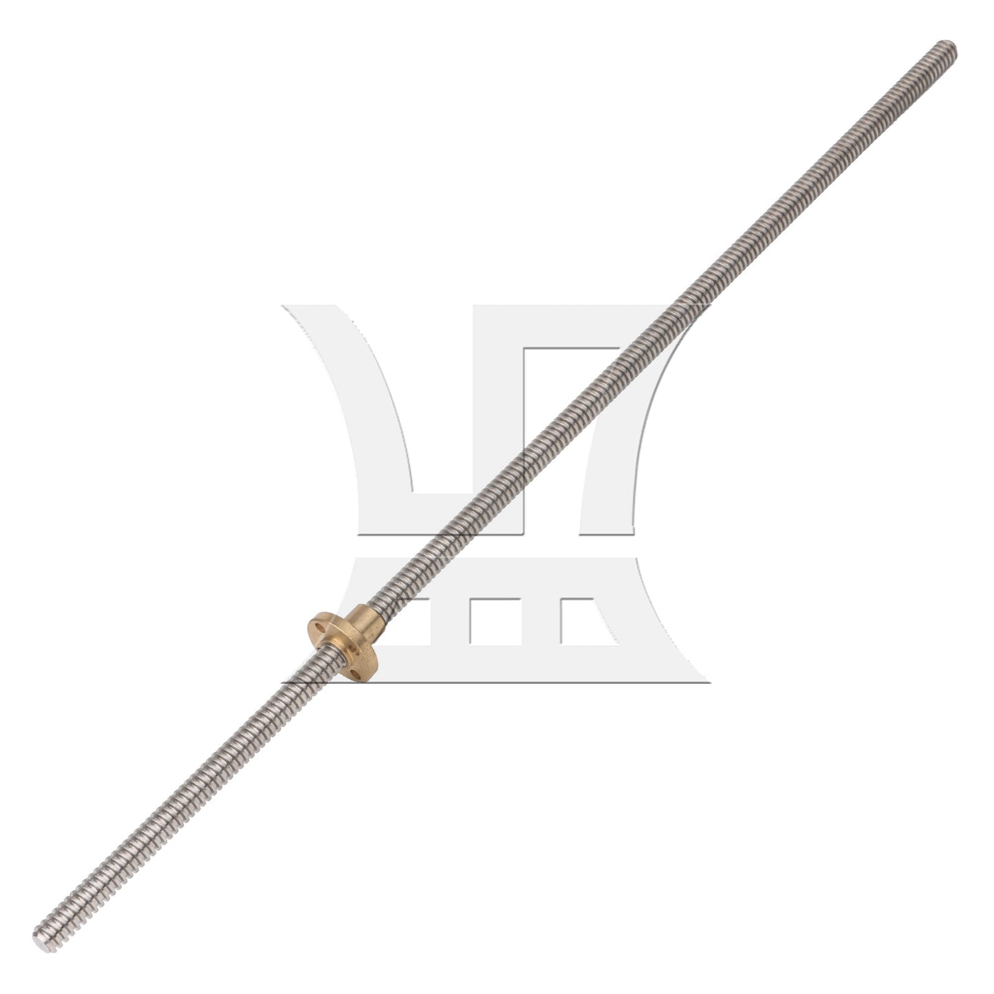 BQLZR L400mm Stainless Steel Lead Screw and Nut 2mm Lead for Machine Tool Silver
