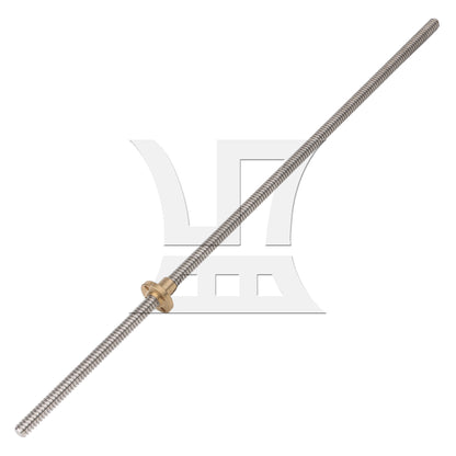 BQLZR L400mm Stainless Steel Lead Screw and Nut 2mm Lead for Machine Tool Silver