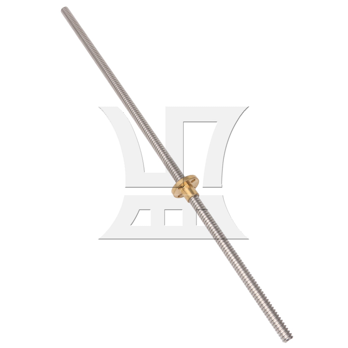BQLZR L500mm Stainless Steel Lead Screw and Nut 2mm Lead for Machine Tool