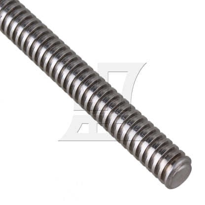 BQLZR 350x2mm Stainless Steel Silver Lead Screw with Gold Brass Nut 2mm Lead