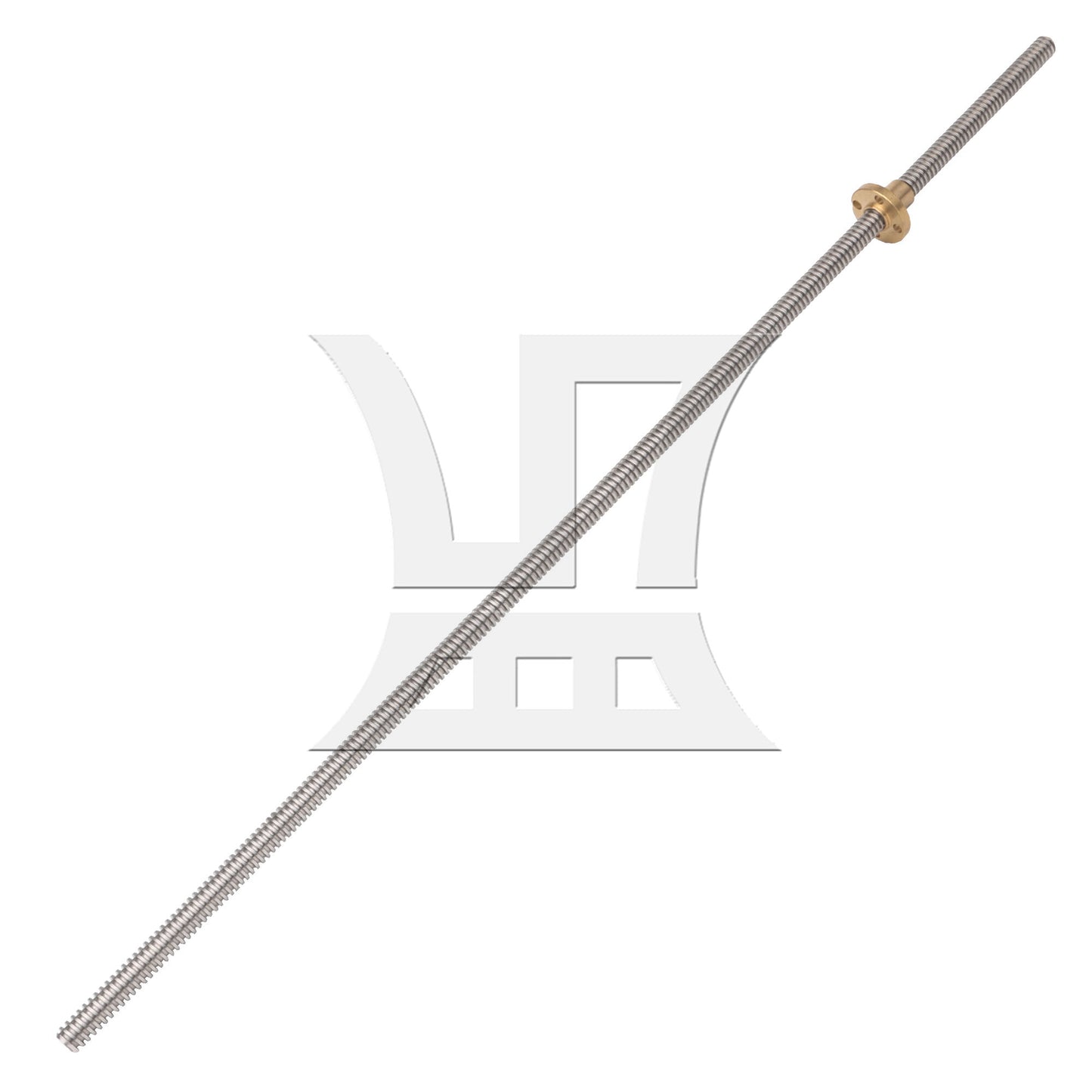 BQLZR 450mm Length Stainless Steel Lead Screw and Nut 2mm Lead for Machine Tool