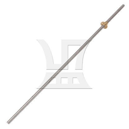 BQLZR 450mm Length Stainless Steel Lead Screw and Nut 2mm Lead for Machine Tool