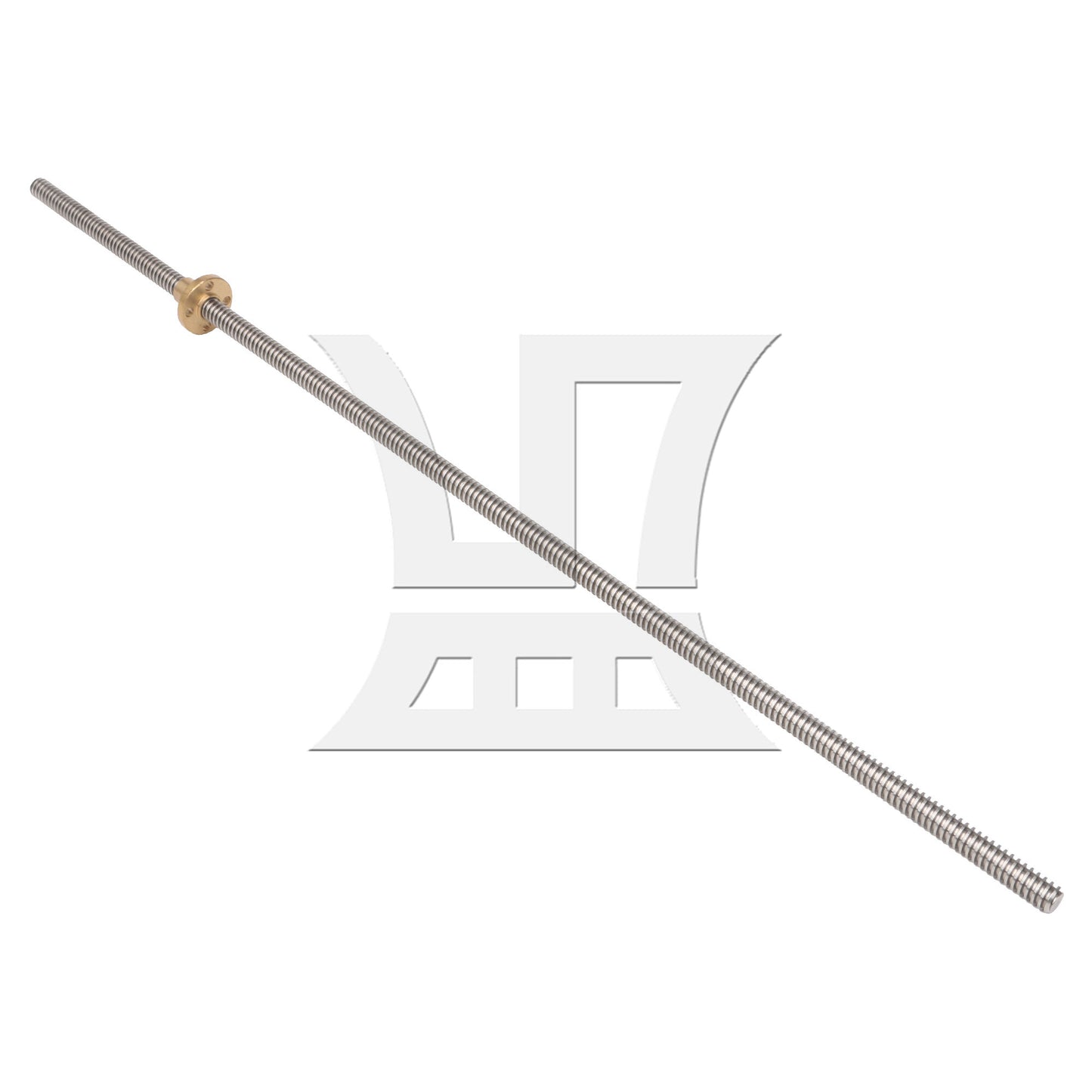 BQLZR 450mm Length Stainless Steel Lead Screw and Nut 2mm Lead for Machine Tool