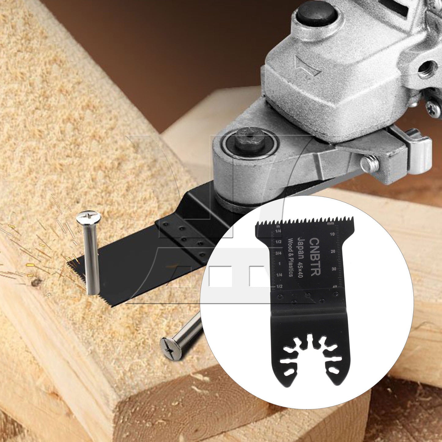 BQLZR Fast-install high-carbon steel oscillating saw blade 45*40mm
