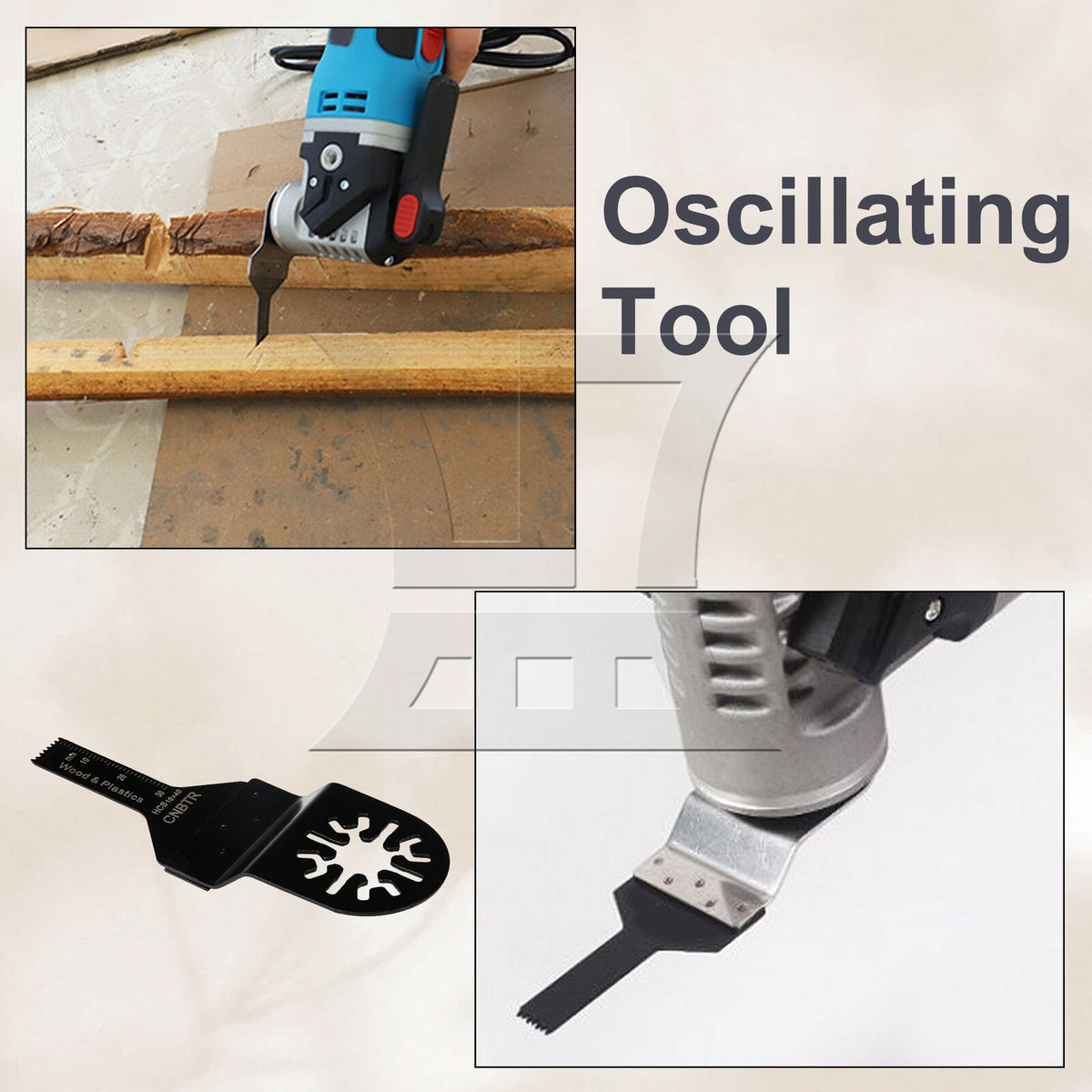 BQLZR Universal High Carbon Steel Oscillating Saw Blade 10*40mm (with CNBTR)
