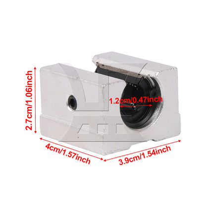 BQLZR Open Linear Bearing Slide SBR12UU Linear Motion Block for CNC Machine
