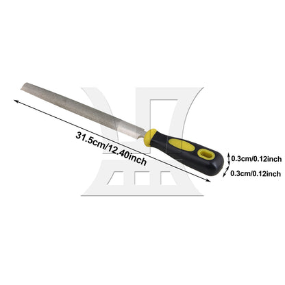 BQLZR 8 Inch Diamond Coated Half Round File Grain 100 Filing Grit File BQLZR 315MM
