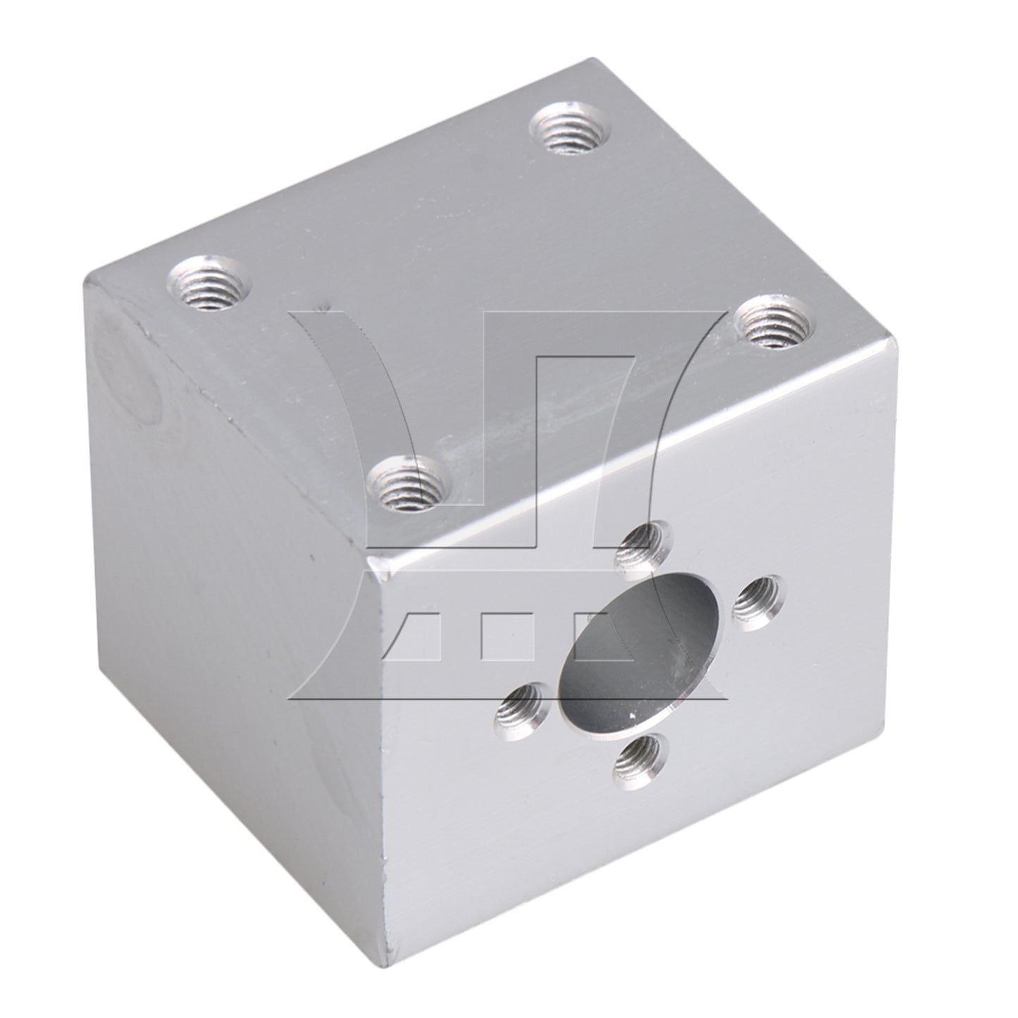 BQLZR Alum Silver T8 Ballscrew Nut Housing Bracket for 3D Printing Machine Tools