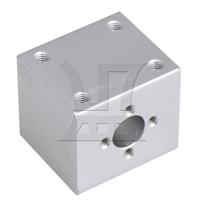 BQLZR Alum Silver T8 Ballscrew Nut Housing Bracket for 3D Printing Machine Tools