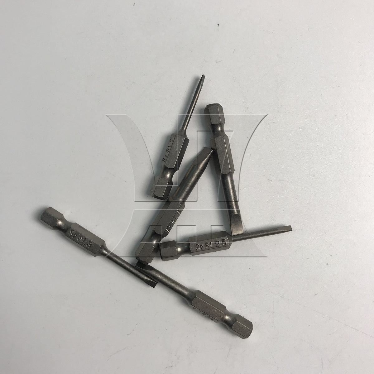 BQLZR 6 x BQLZR S2 Alloy Steel 1/4" Hex Shank Flat Head Slotted Screwdriver Bits