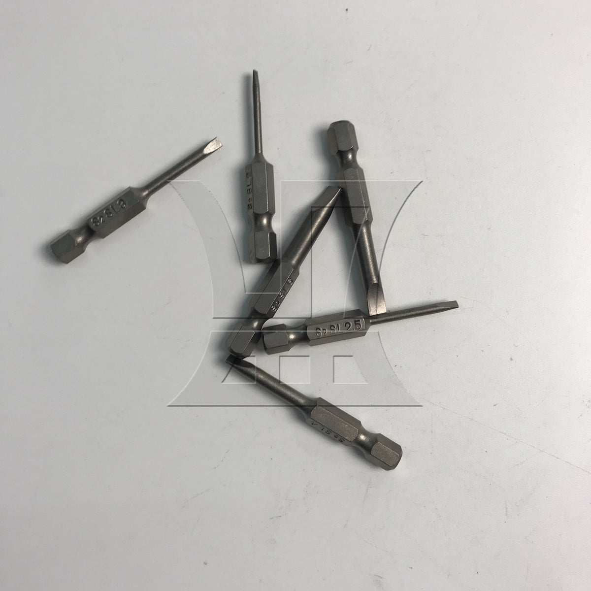BQLZR 6 x BQLZR S2 Alloy Steel 1/4" Hex Shank Flat Head Slotted Screwdriver Bits