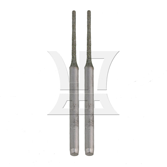 BQLZR Lapidary Coated Solid Bits Gems Drilling Bits 1mm Silver
