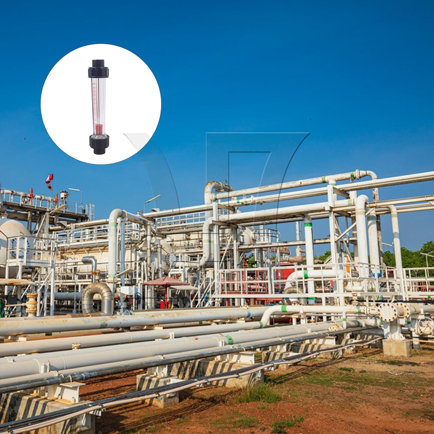 BQLZR Plastic Tube Water Flow-meter LZS-15 16-160L/H DN15 Tube for Testing Flow