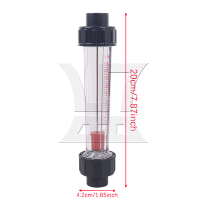BQLZR Plastic Tube Water Flow-meter LZS-15 16-160L/H DN15 Tube for Testing Flow