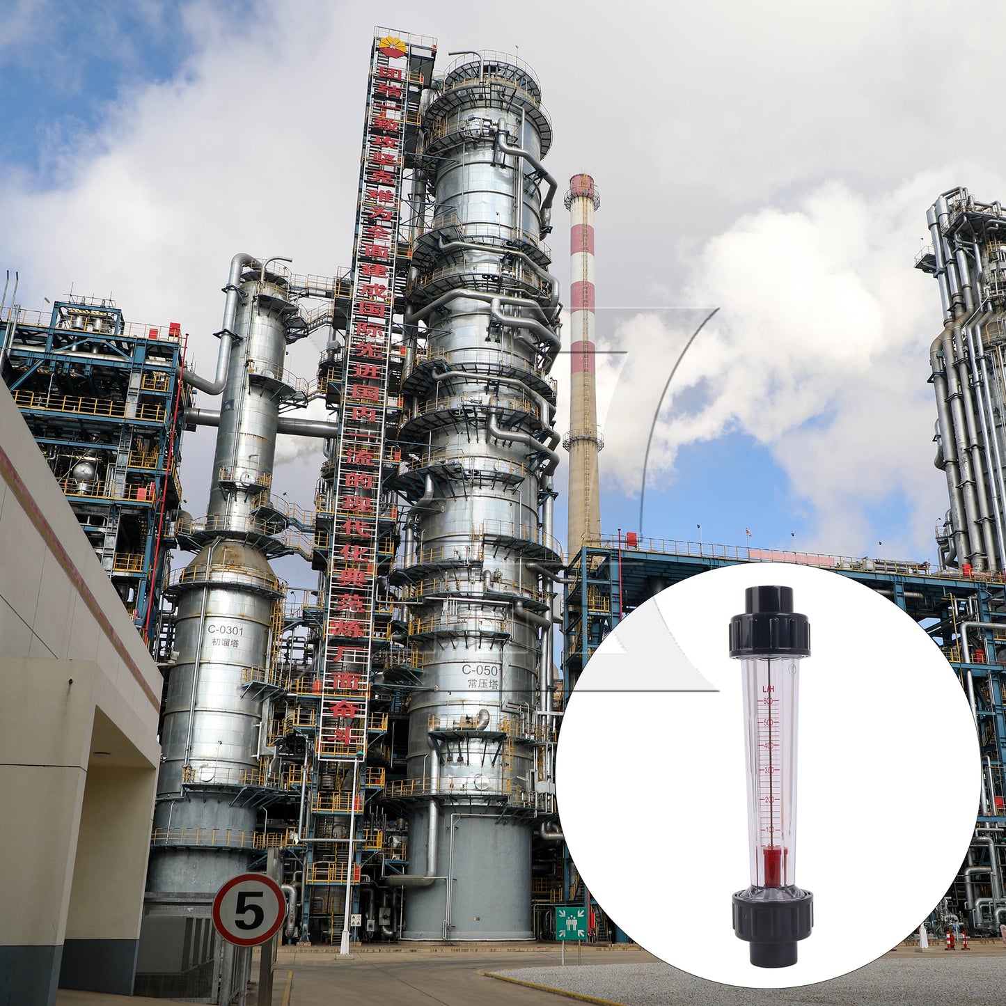 BQLZR Plastic Tube Water Liquid Flow-meter LZS-15 Flow Meter 60-600L/H for DN15 Tube