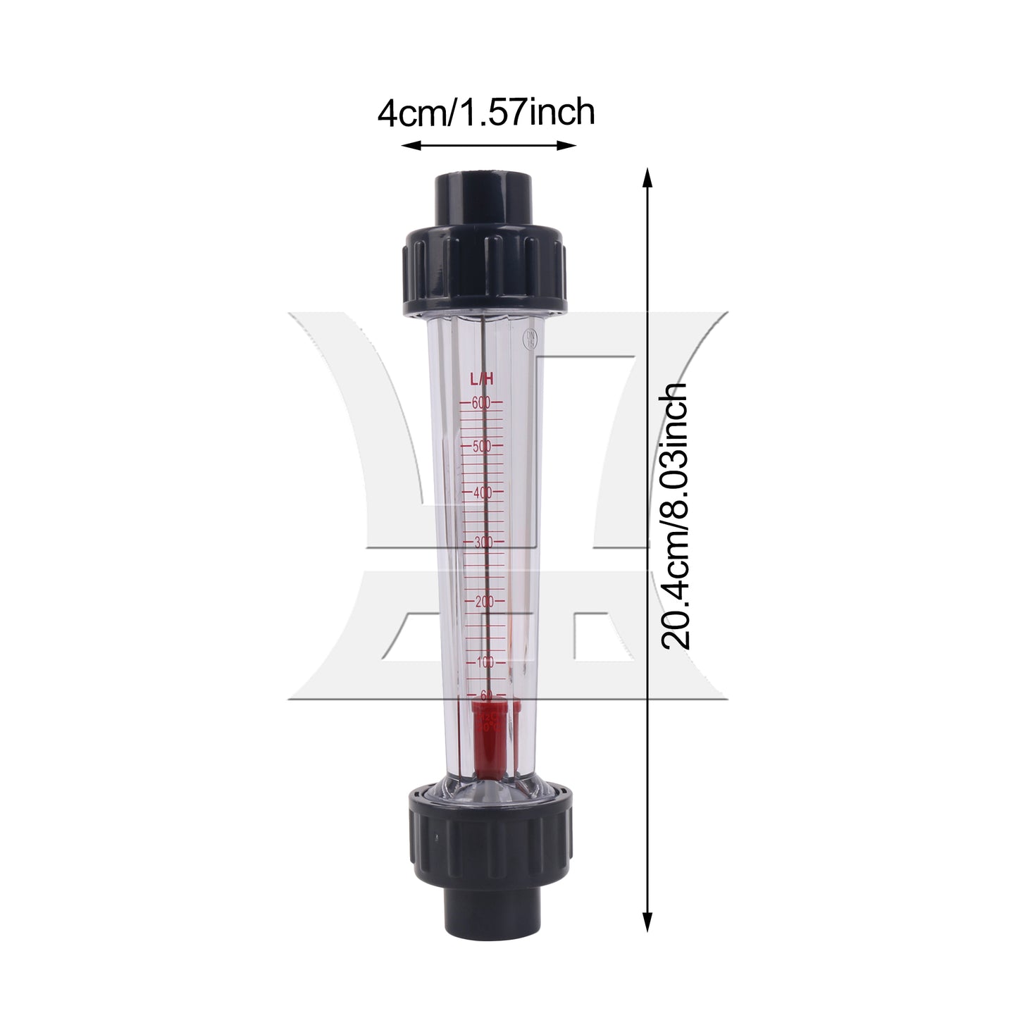 BQLZR Plastic Tube Water Liquid Flow-meter LZS-15 Flow Meter 60-600L/H for DN15 Tube
