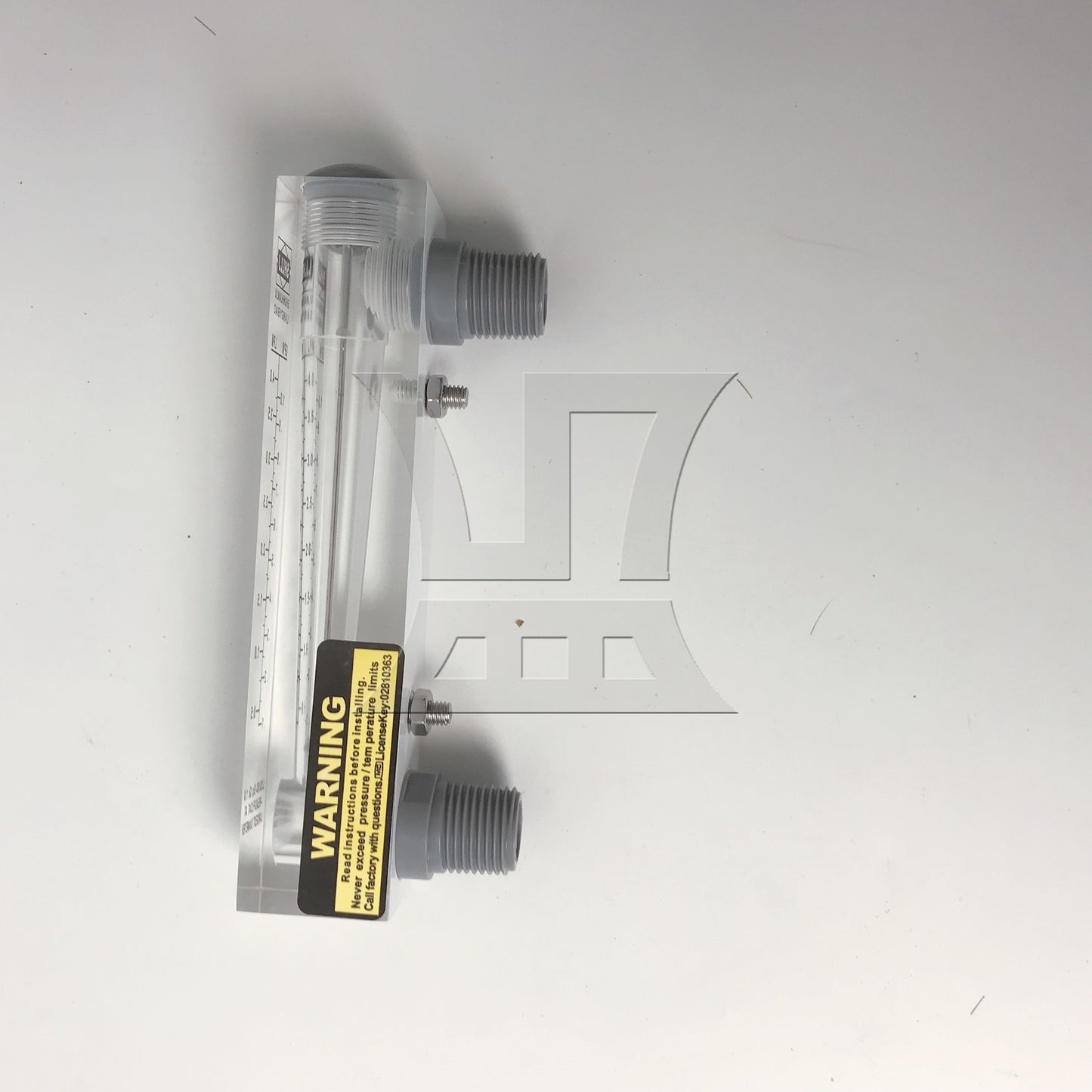 BQLZR Panel Type Liquid Flowmeter Water Flow Meter 0.2-1GPM/1-4LPM LZM-15