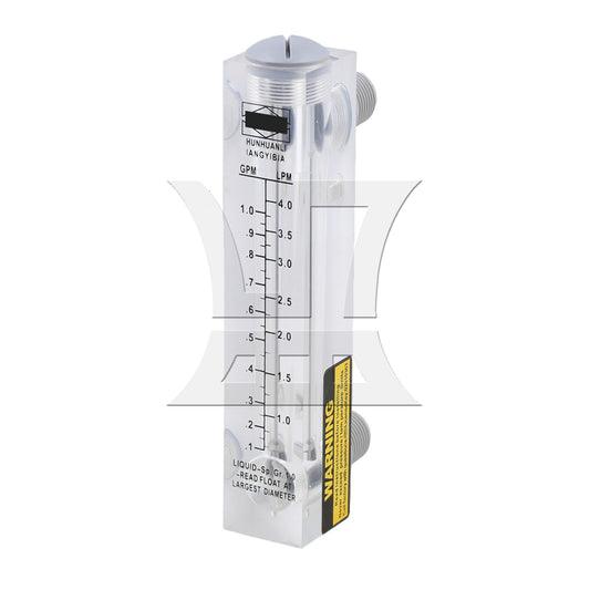 BQLZR Panel Type Liquid Flowmeter Water Flow Meter 0.2-1GPM/1-4LPM LZM-15