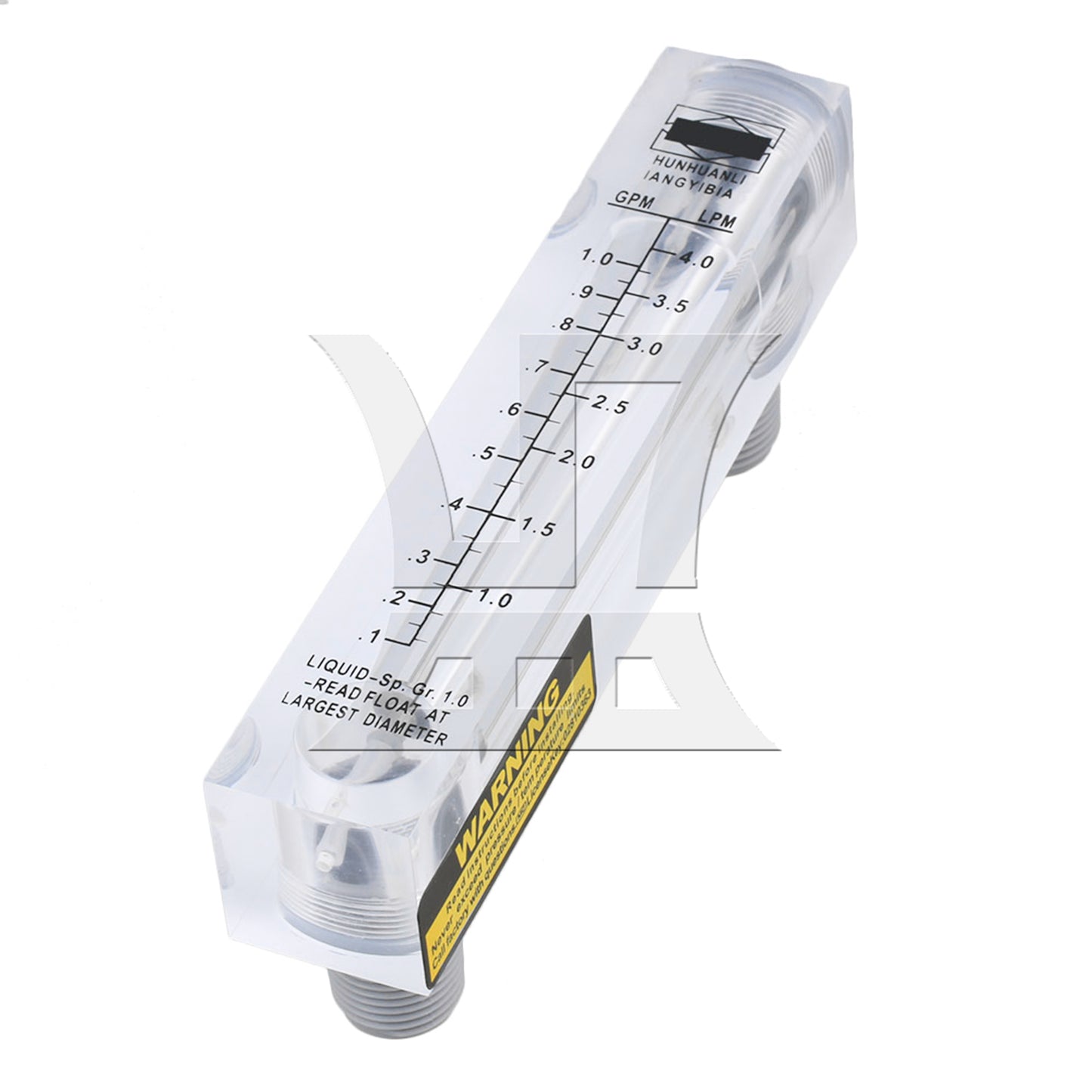 BQLZR Panel Type Liquid Flowmeter Water Flow Meter 0.2-1GPM/1-4LPM LZM-15