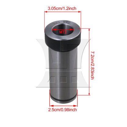 BQLZR Lathe Milling D25-MT2 Arbor Morse Taper Adapters Reducing Drill Sleeve